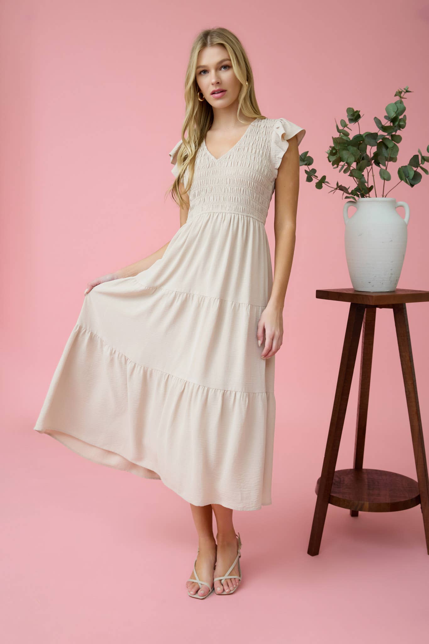 Ivory Midi Dress