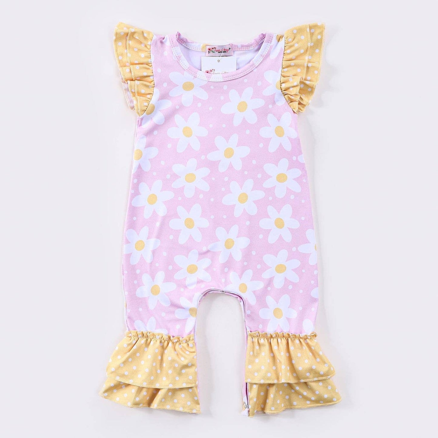 Pink Daisy Romper