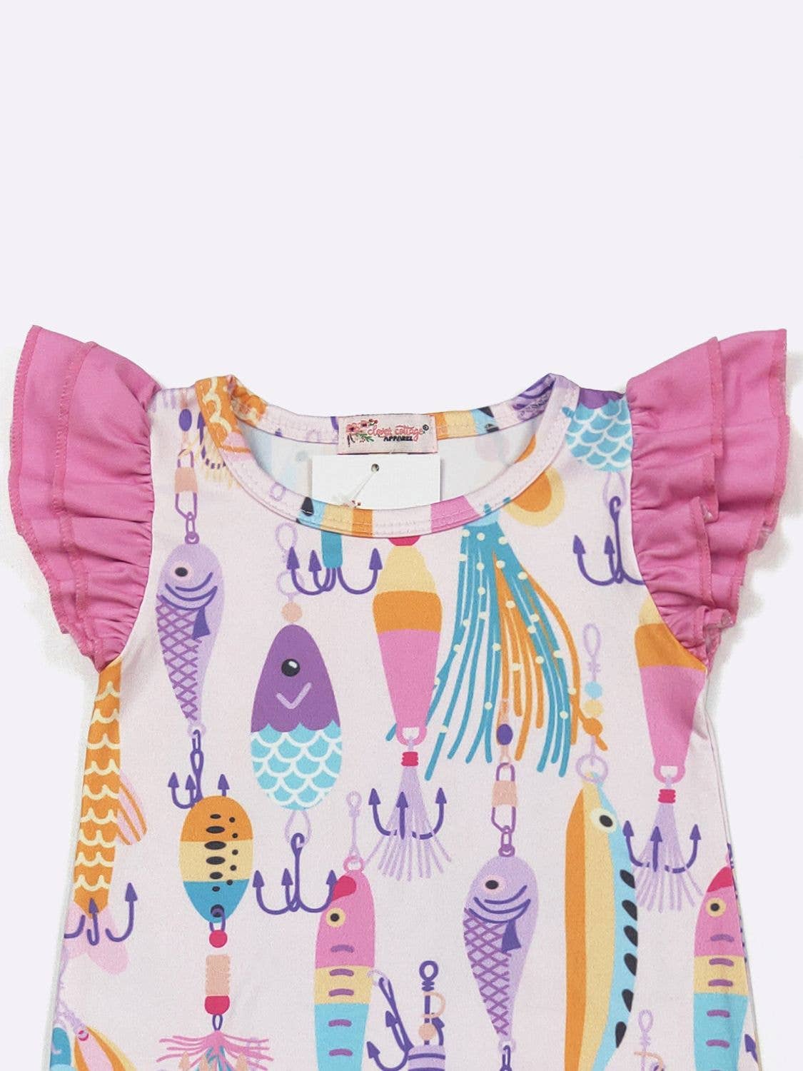 Pink Fishing Lure Romper