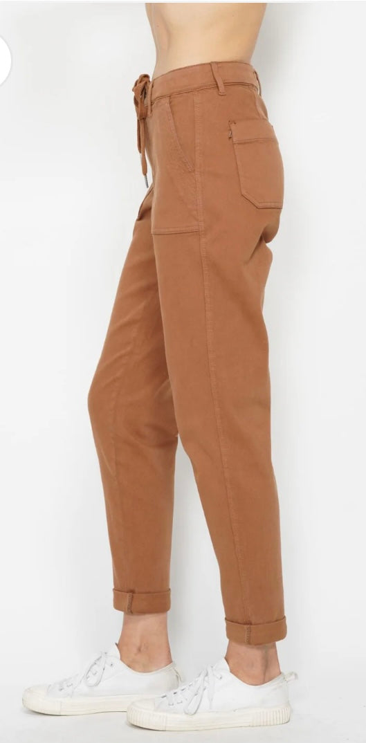 Judy Blue Camel Cuffed Jogger