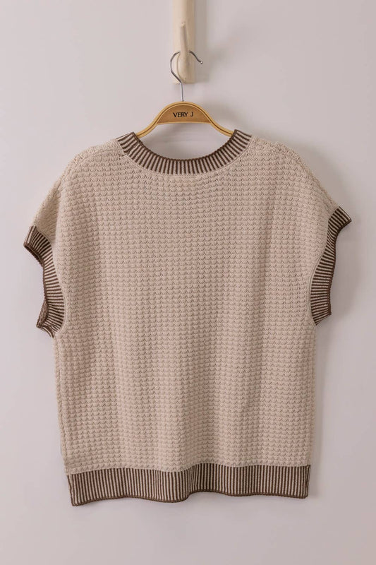Oatmeal Sleeveless Sweater
