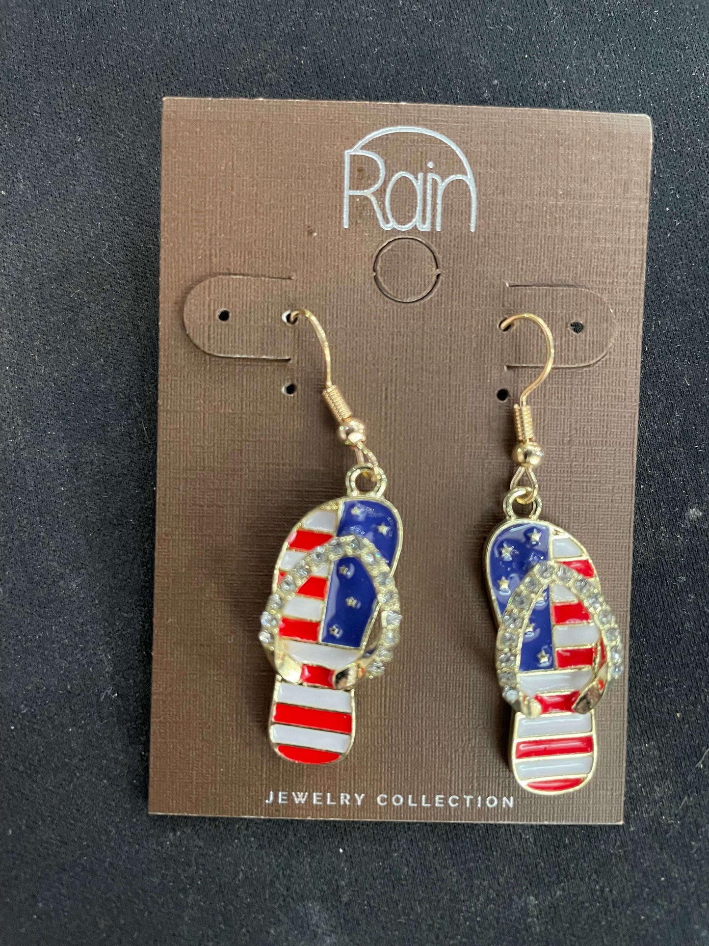 Patriotic Flip Flop Earrings - Style Junkie Boutique