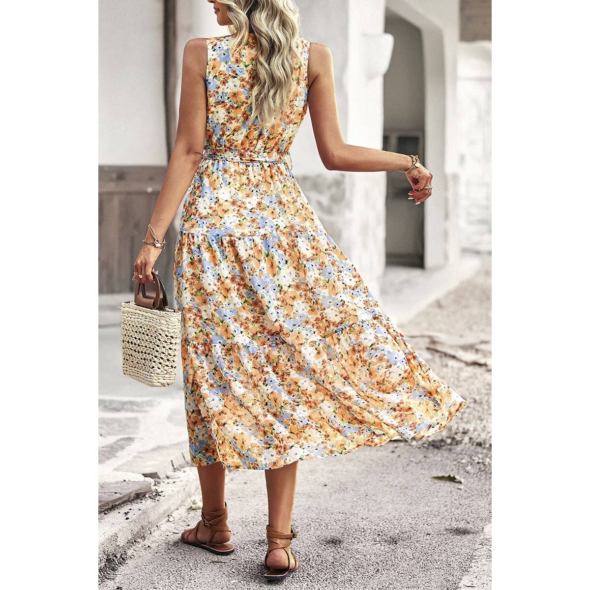 Yellow Floral Dress