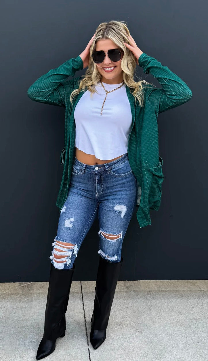 Green Lola Cardigan