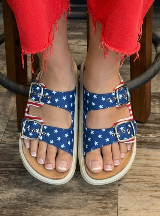 Corky’s Rumor Has It Americana Sandal