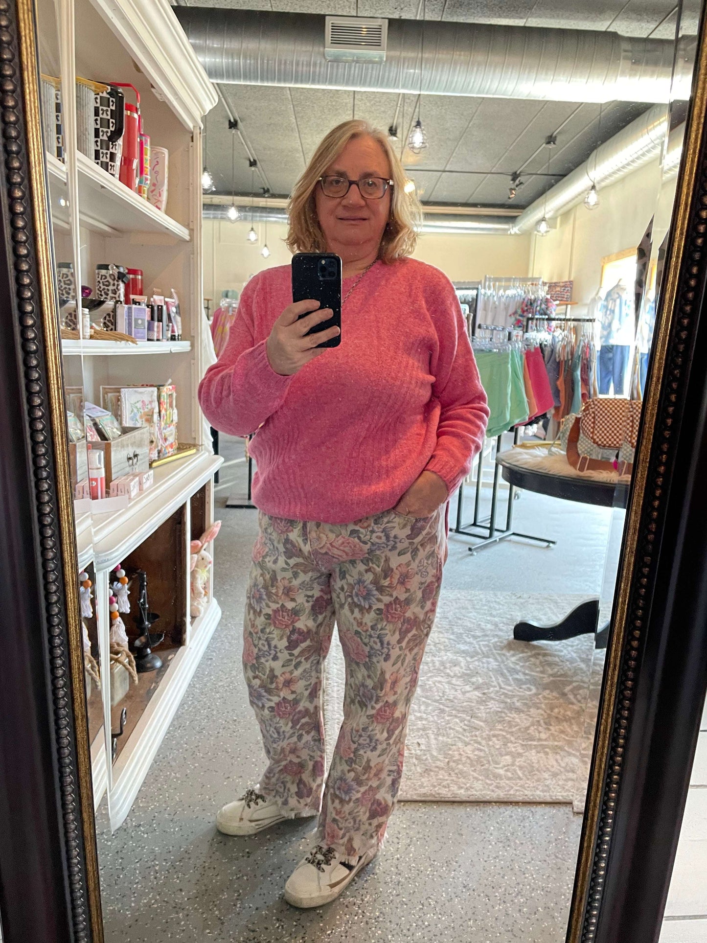 Vintage Floral Jeans