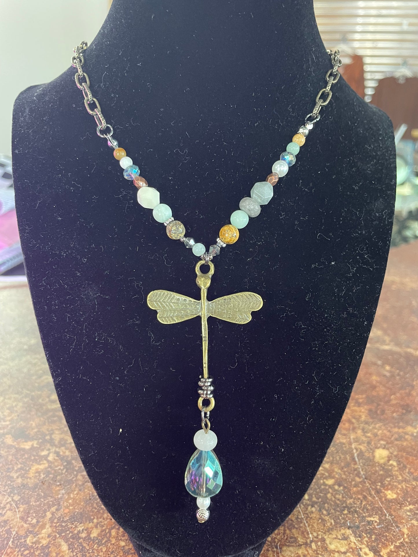 Dragonfly Drop Necklace