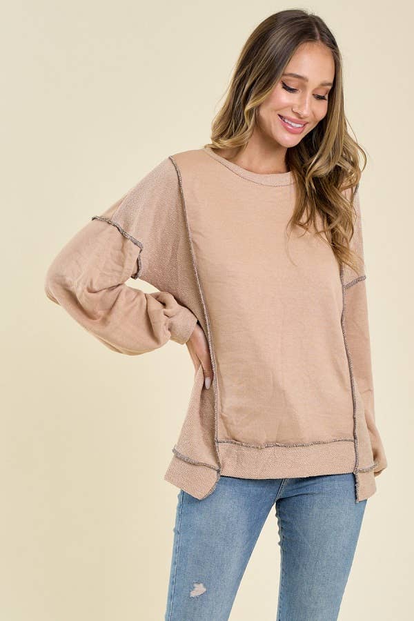 French Terry Sweatshirt - Taupe