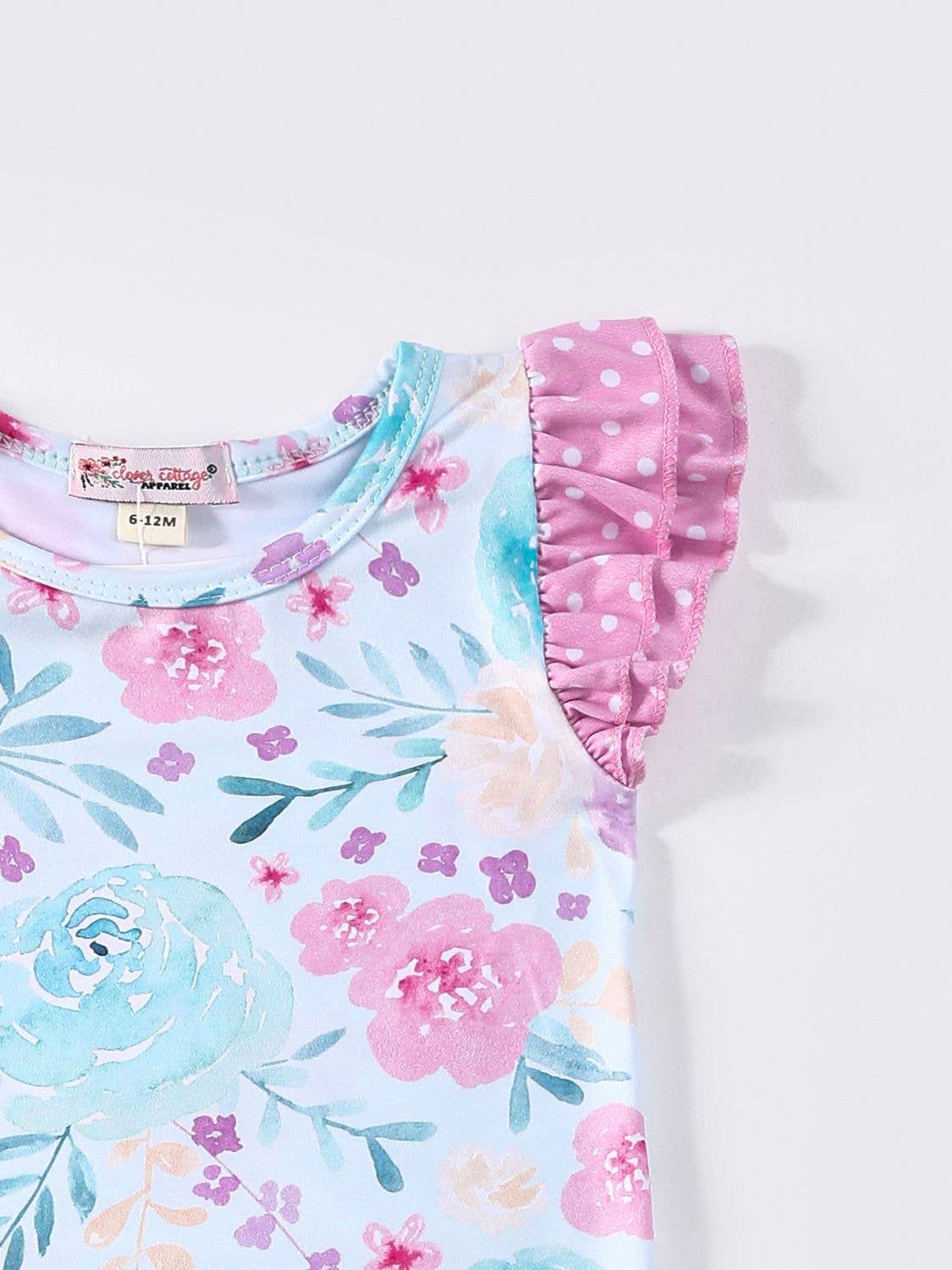 Pink Floral Baby Romper
