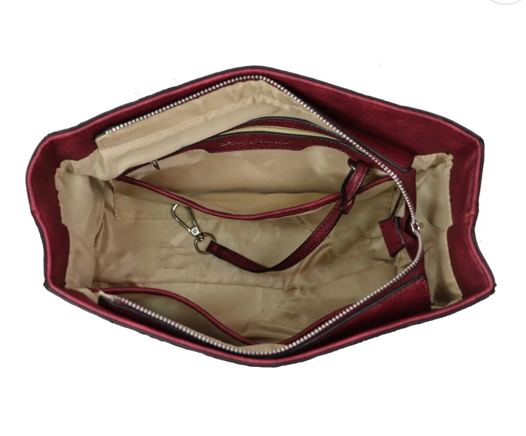 Conceal Carry Ann Satchel - Mahogany