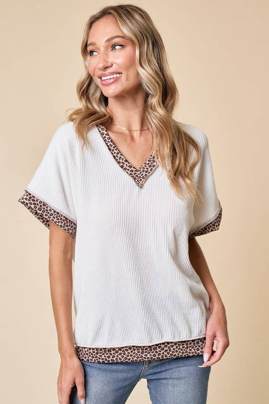 White SS Leopard Detail