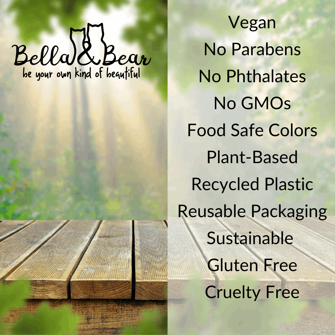 Bella & Bear - Travel Size Shampoo, Conditioner, Body Scrub & Face Mask Set