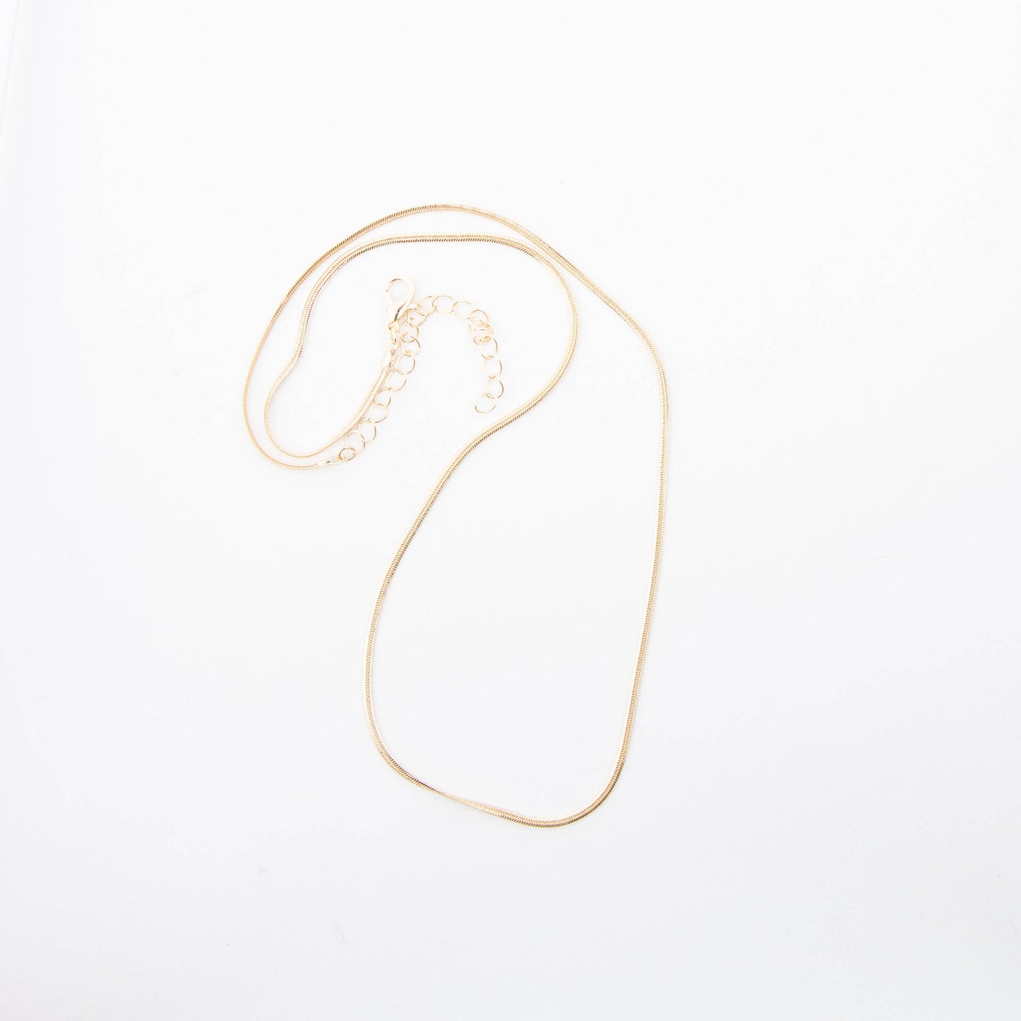 Gold 18" Herringbone Chain Necklace
