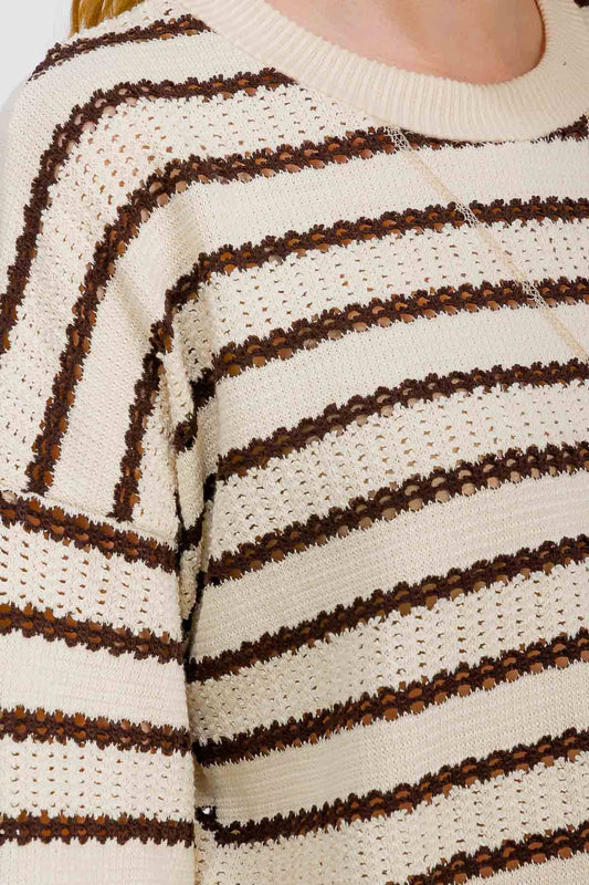 Striped Brown Sweater