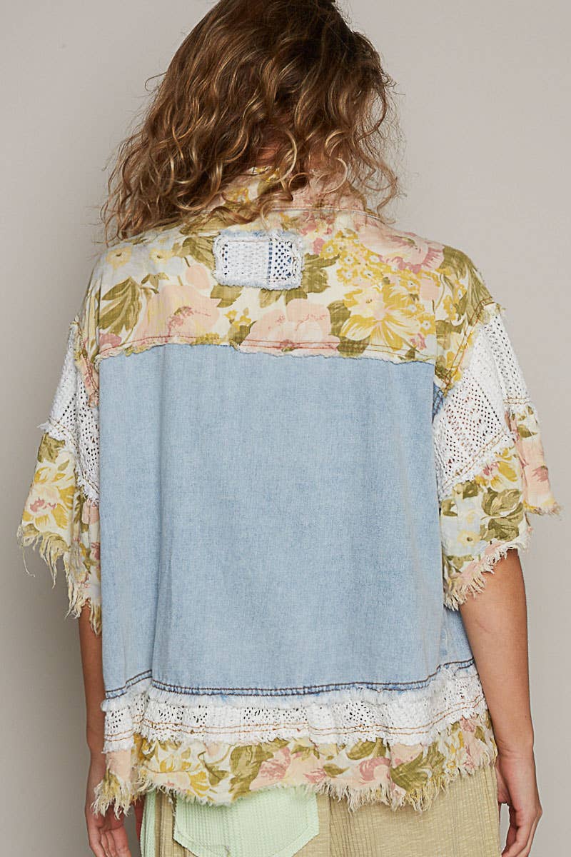 POL Oversize Half Sleeve Jacket