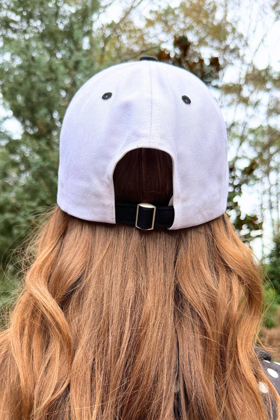 Bad Hair Day Hat Black Polka Dot