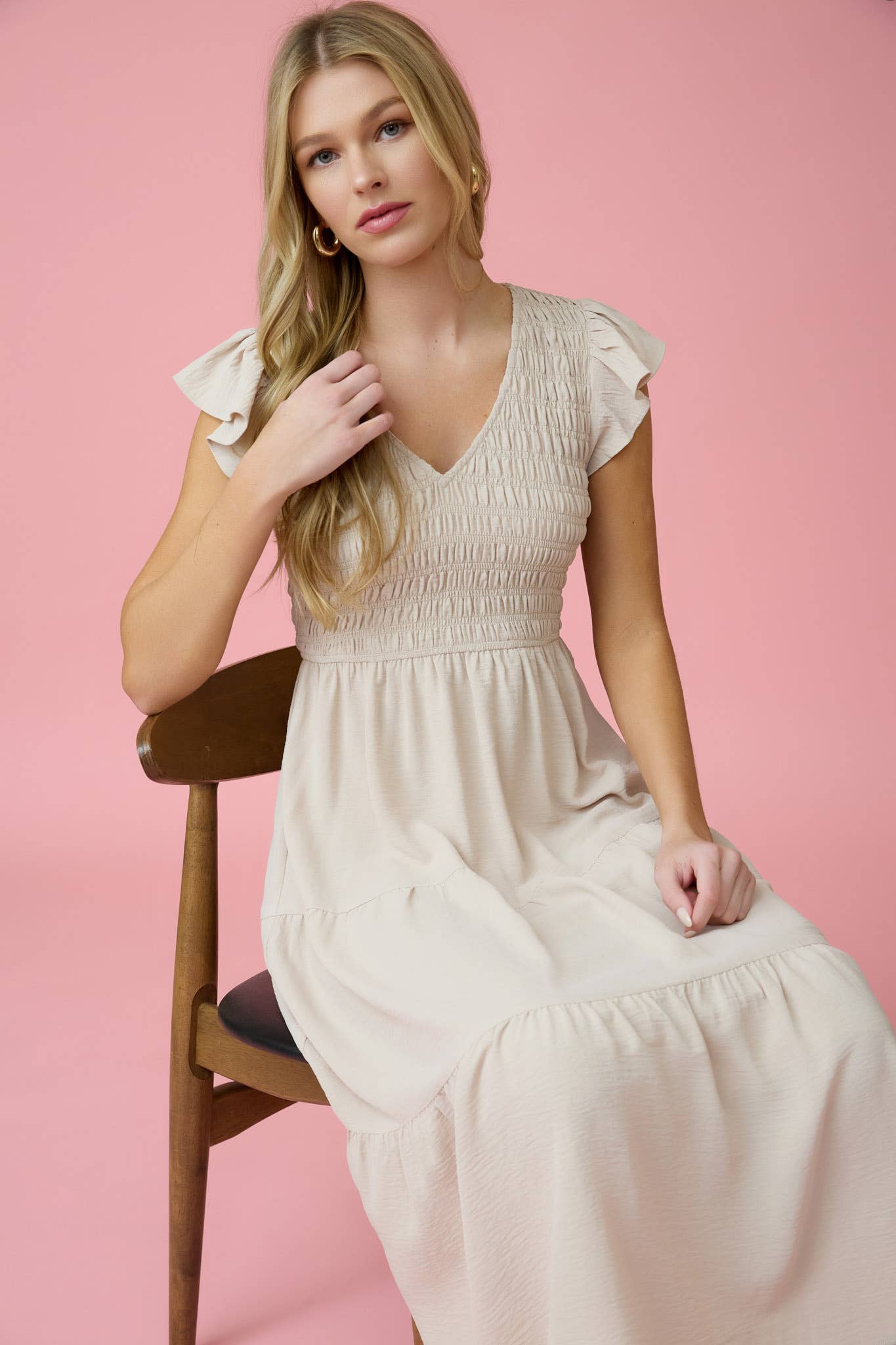 Ivory Midi Dress