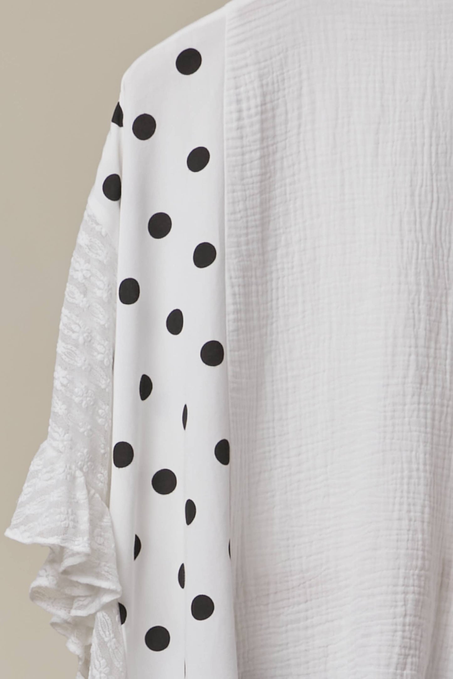 Polka Dots & Lace Blouse