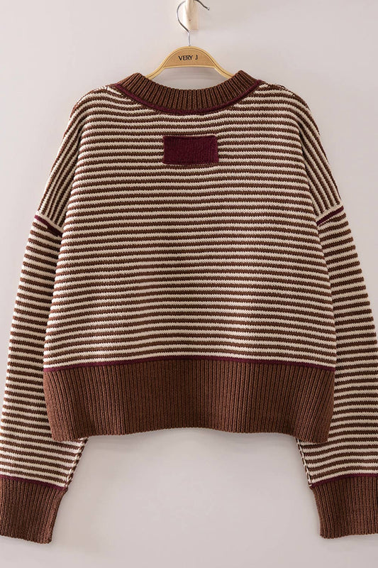Chocolate Stripe Sweater