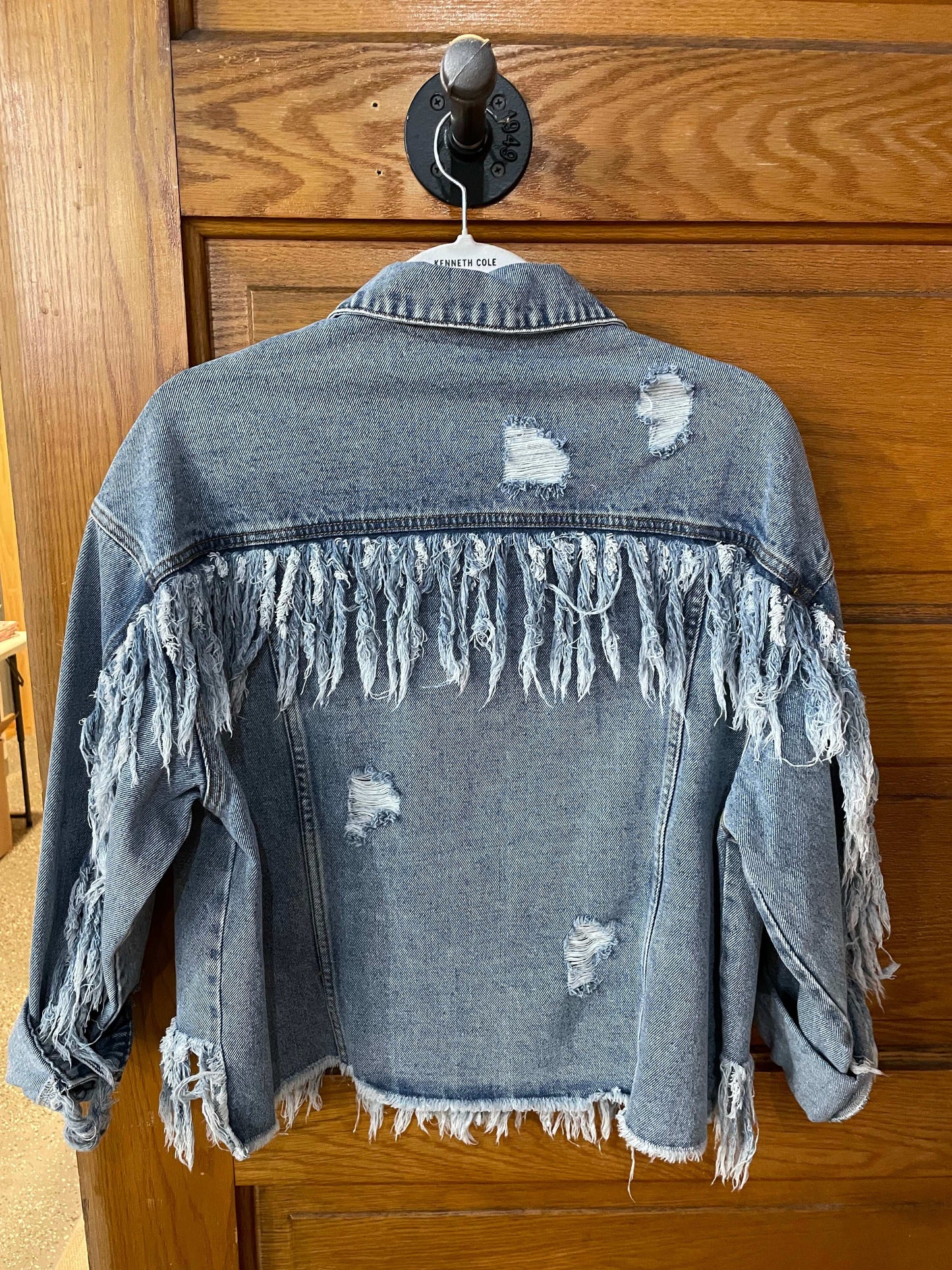 Denim Jacket with Fringe