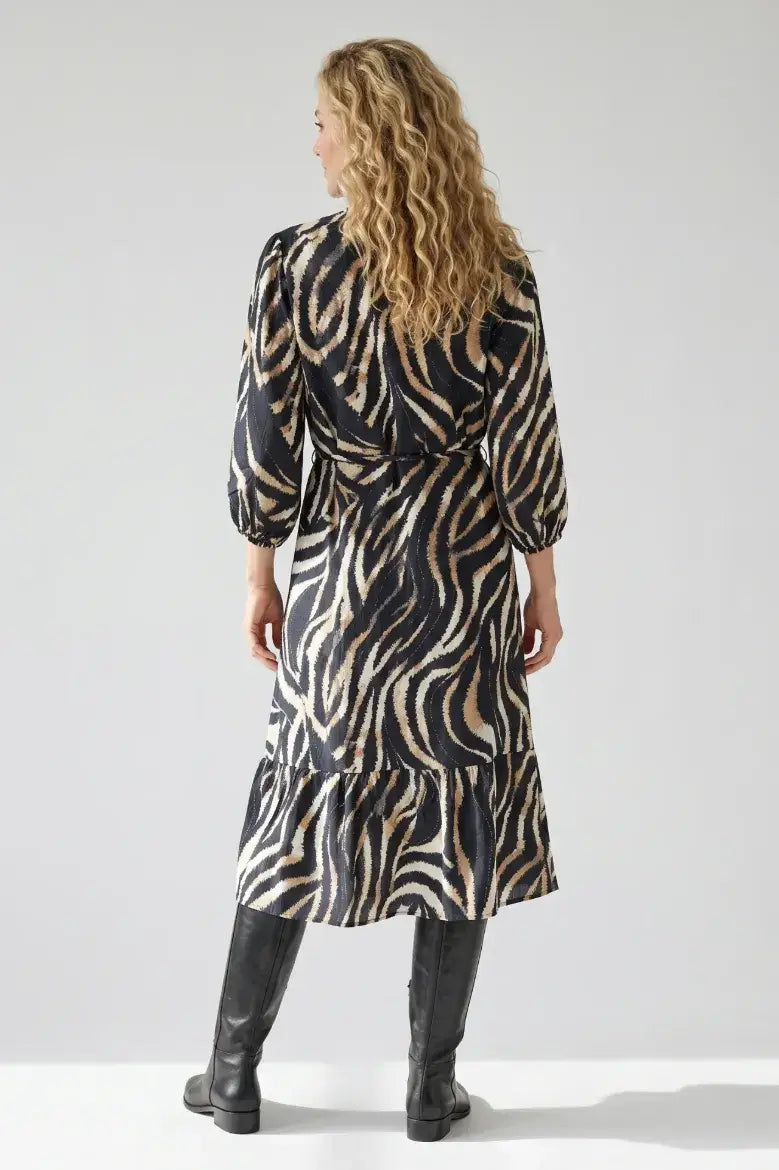Linique Abstract Midi Dress