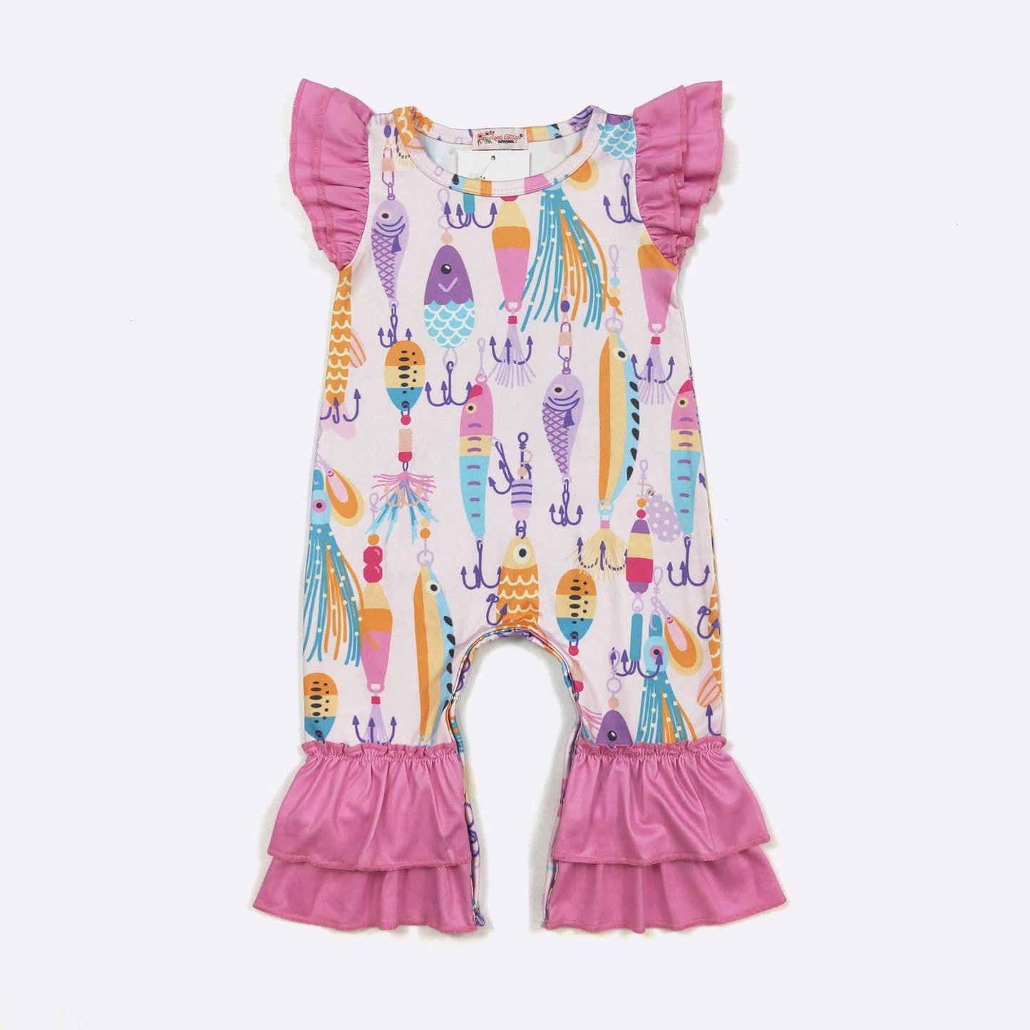 Pink Fishing Lure Romper