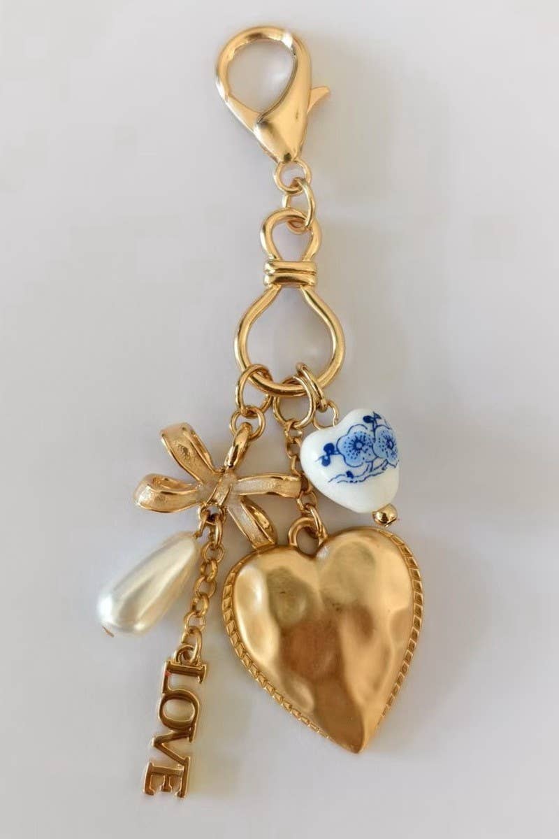 Bag Charm - Heart Love