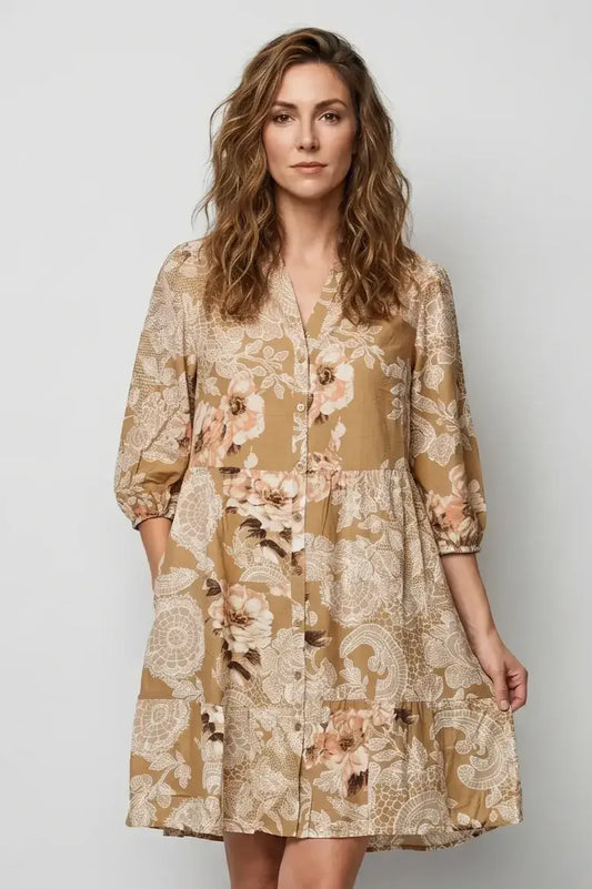 Linique Floral Midi Dress