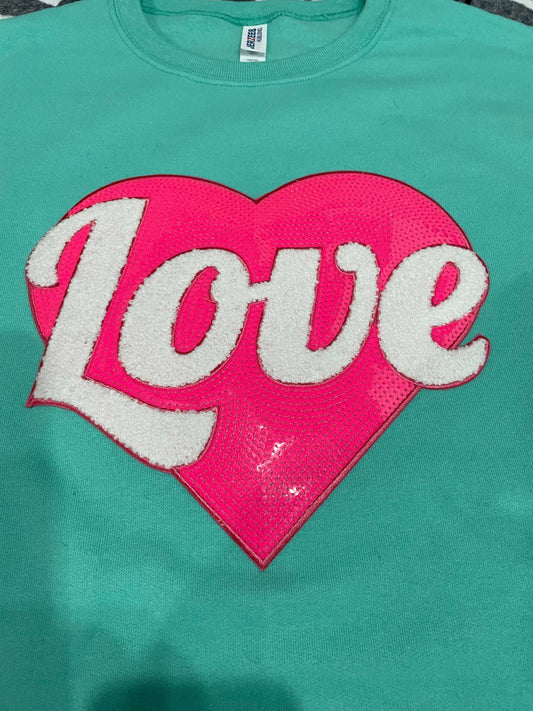 Love Sequin Sweatshirt