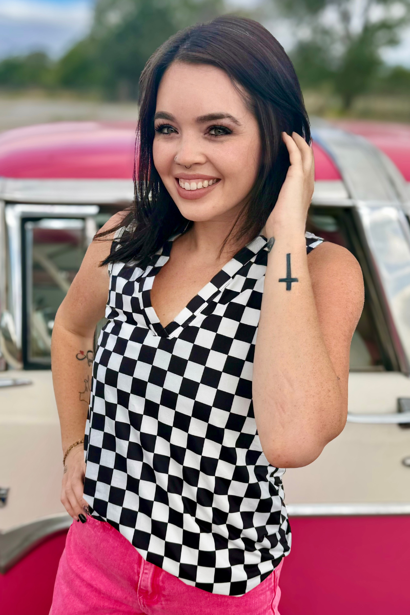 Checkered Tank Top