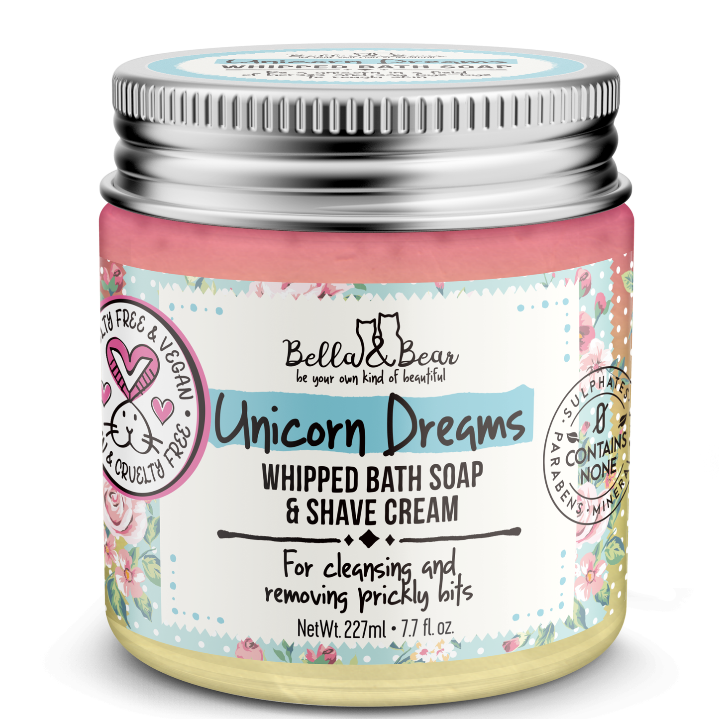 Bella & Bear - 6.7oz Unicorn Dreams Whipped Bath Soap & Shave Cream