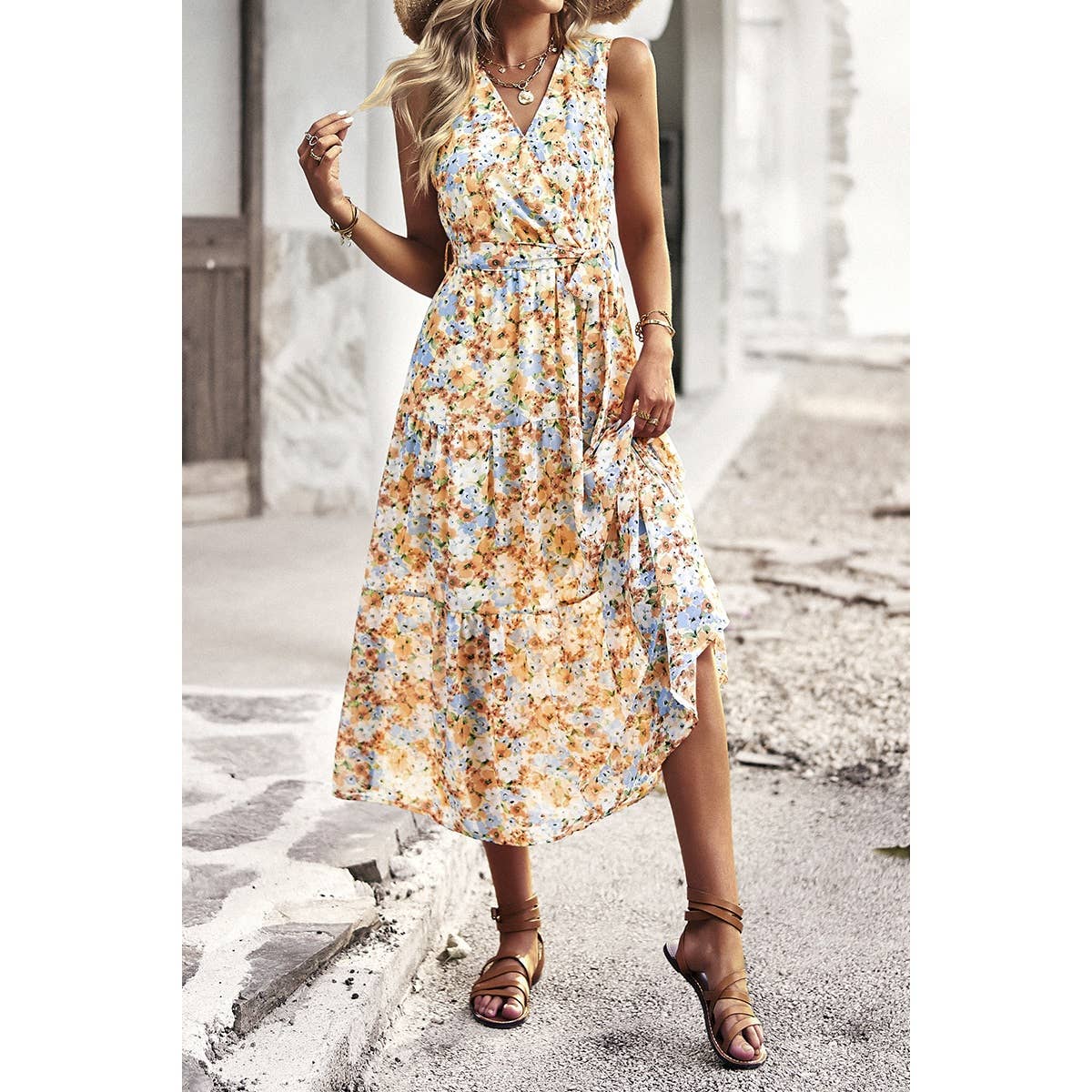 Yellow Floral Dress