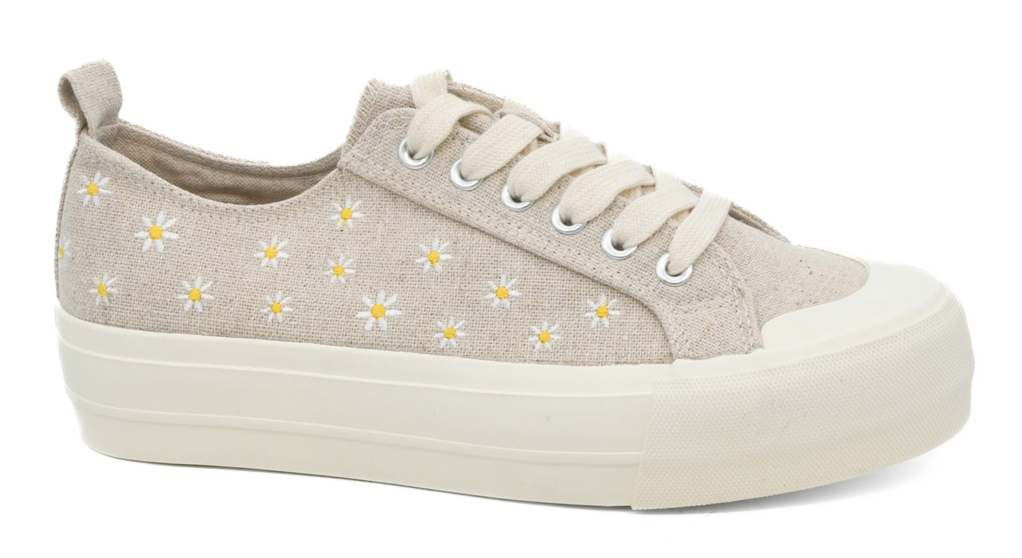Corky's Take the Lead Sneaker - Natural Daisy