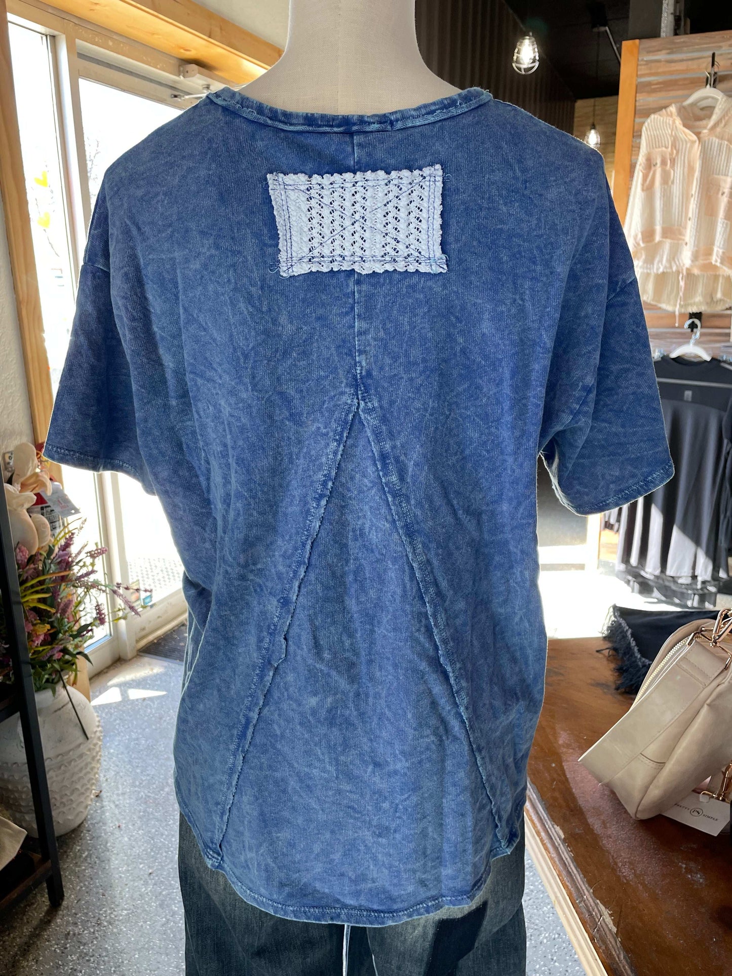 Mineral Washed Flower Shirt