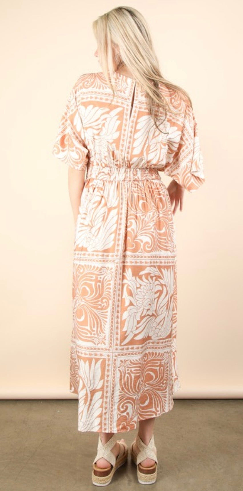 Patchwork Midi Dress
