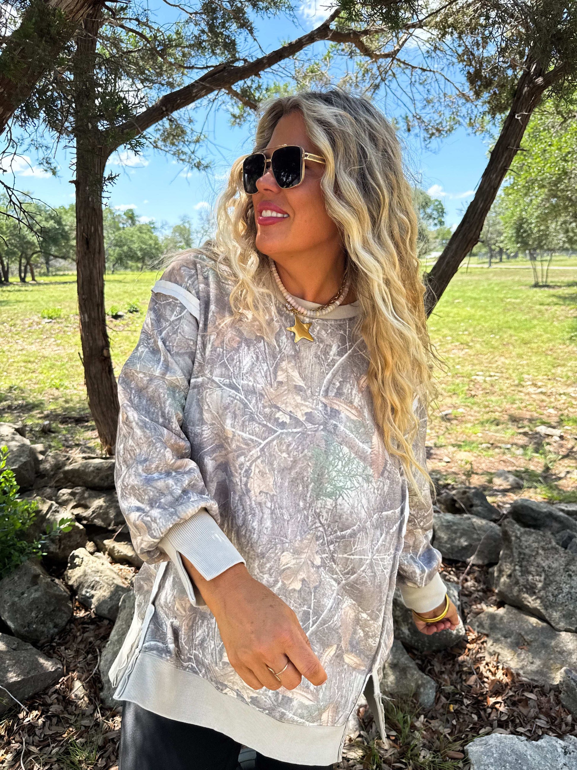 camoflage sweatshirt