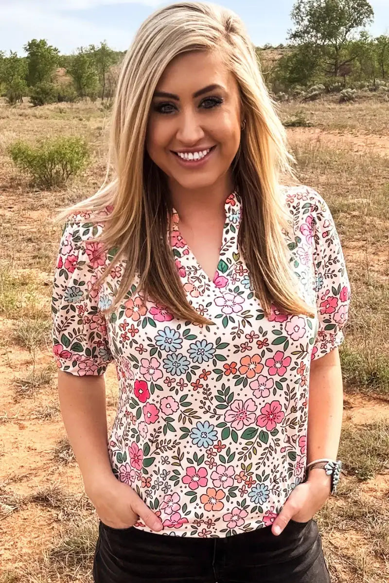 Bloom Floral Top - Style Junkie Boutique