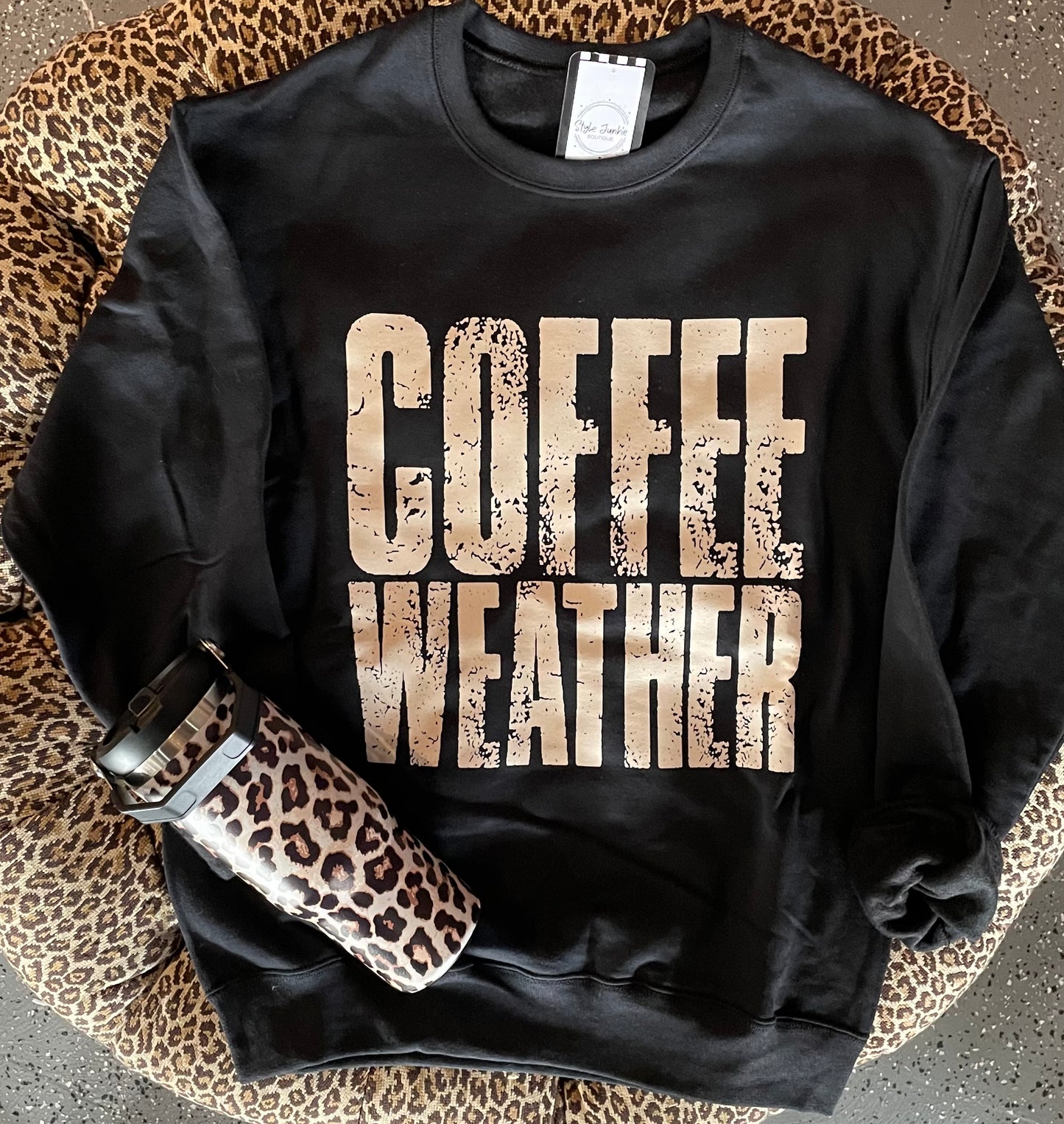 Black Coffee Weather Sweatshirt