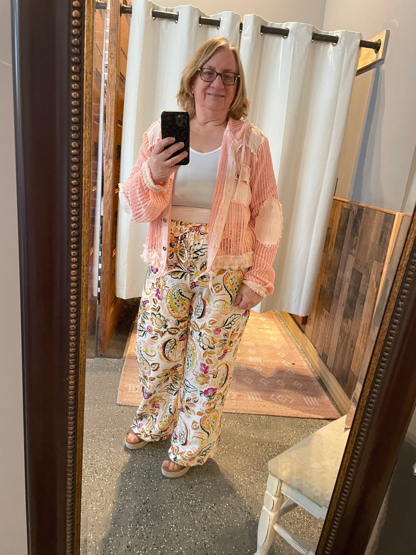 Paisley Wide Leg Pant