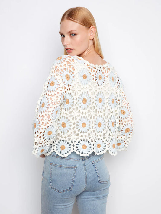 Flower Crochet Sweater