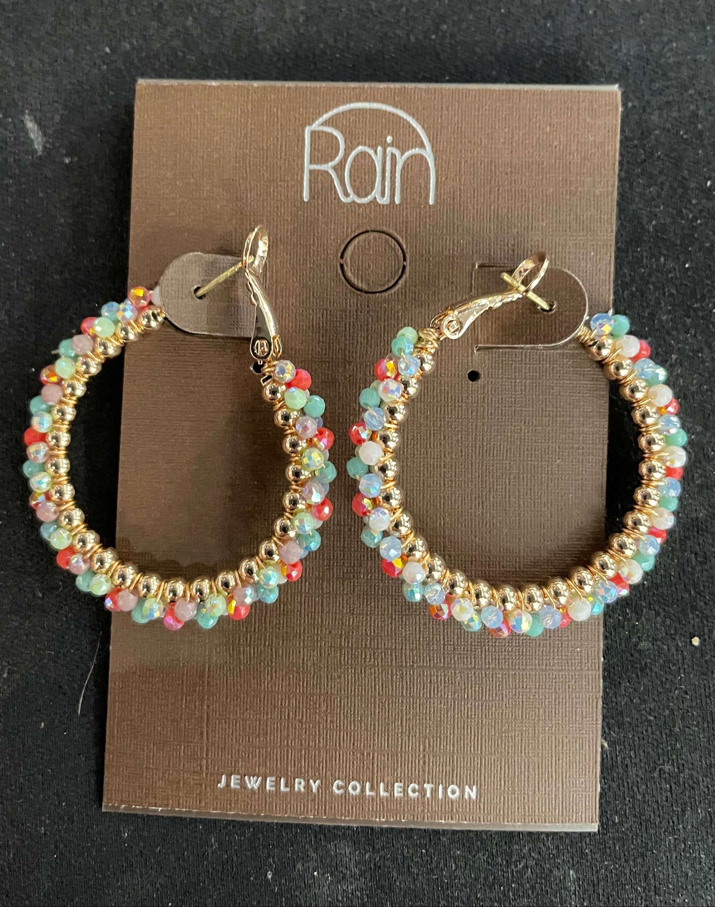 Bead Edge Hoop Earrings - Style Junkie Boutique