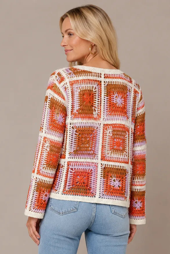 Crochet Granny Square Cardi