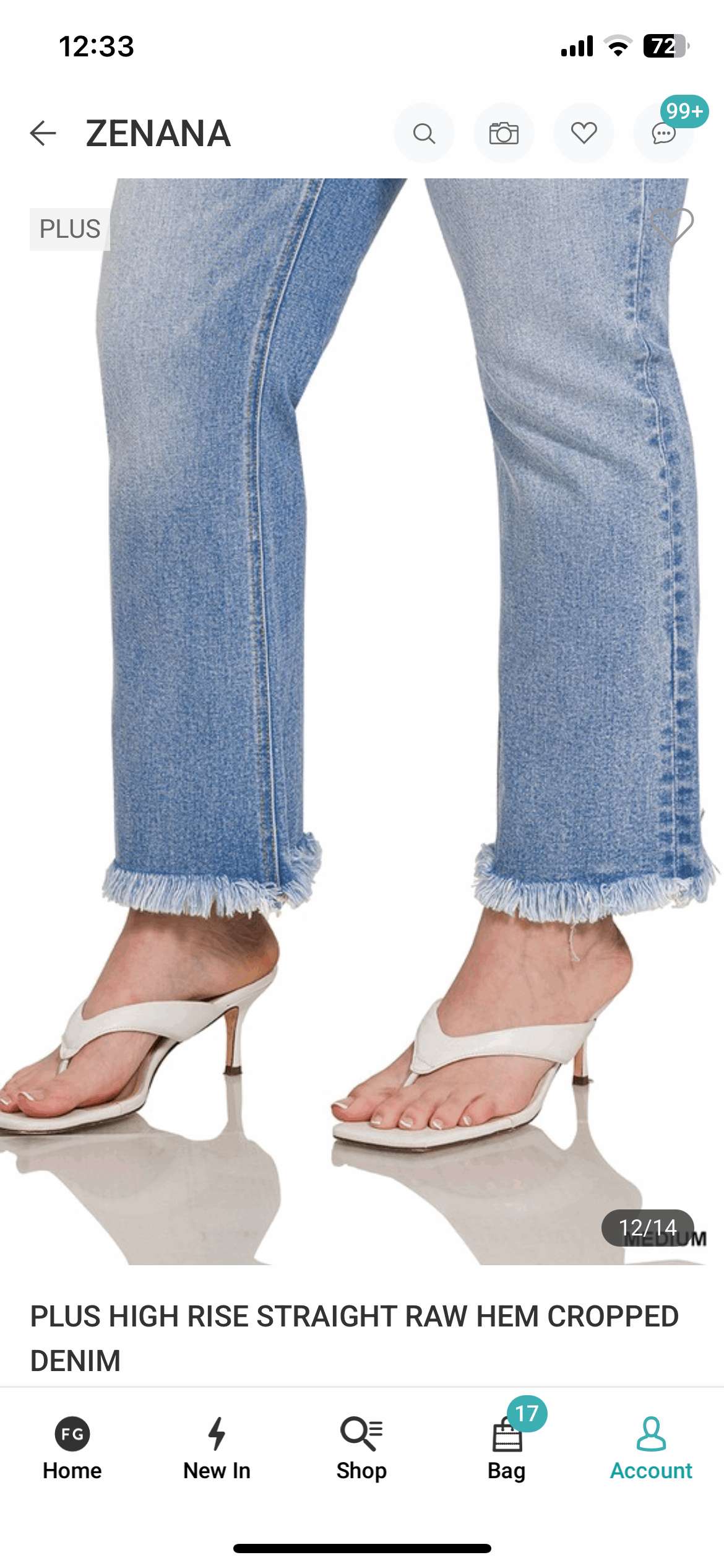 Cropped Raw Hem