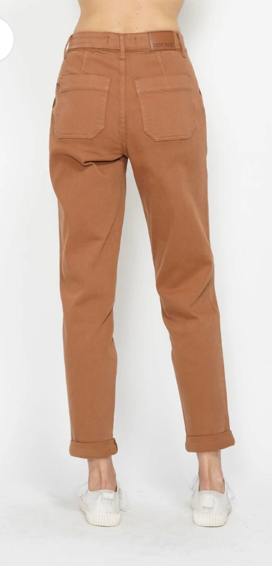 Judy Blue Camel Cuffed Jogger