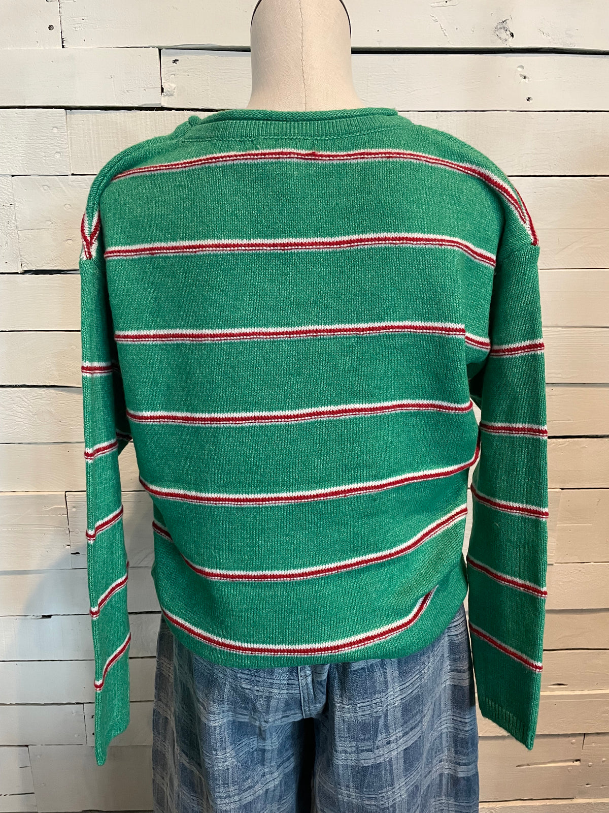 Green Stripe Sweater