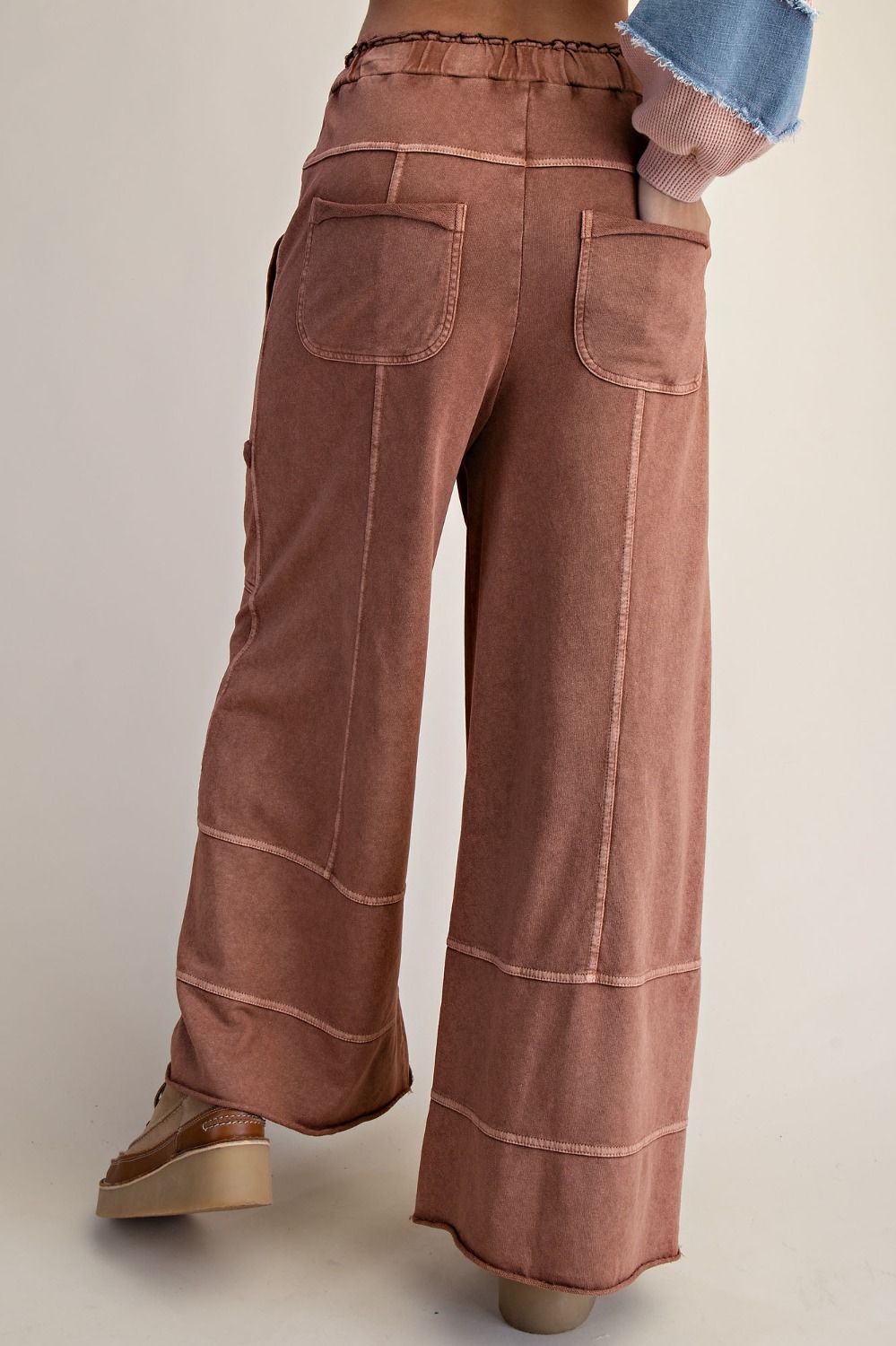 Mocha Mineral Wash Pants