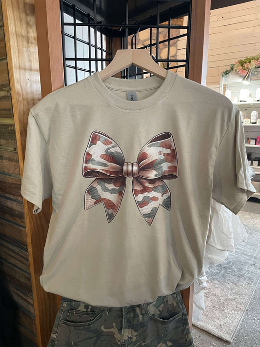 Camo Bow Graphic Tee