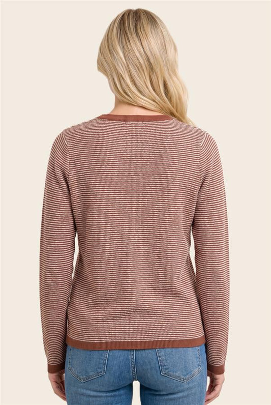 Copper Striped Henley