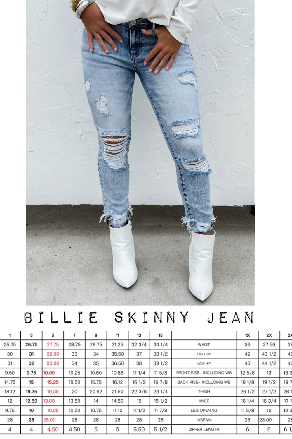 Blakeley Billie Distressed Skinny Jeans