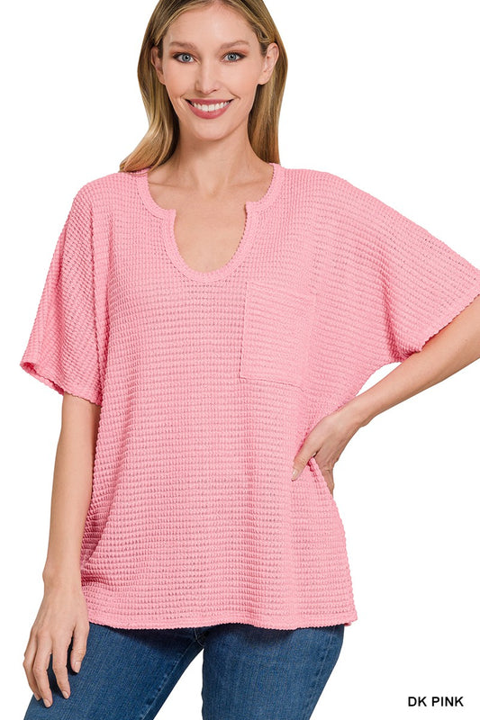 Keyhole Sweater - Pink